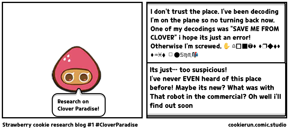 Strawberry cookie research blog #1 #CloverParadise