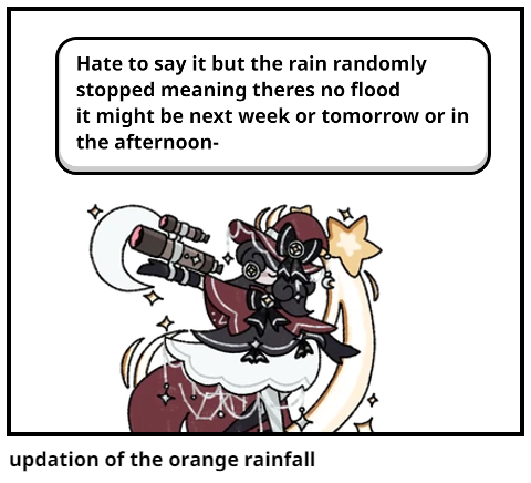 updation of the orange rainfall