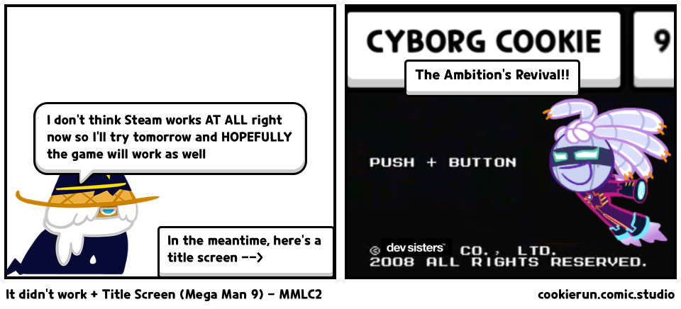 It didn't work + Title Screen (Mega Man 9) - MMLC2