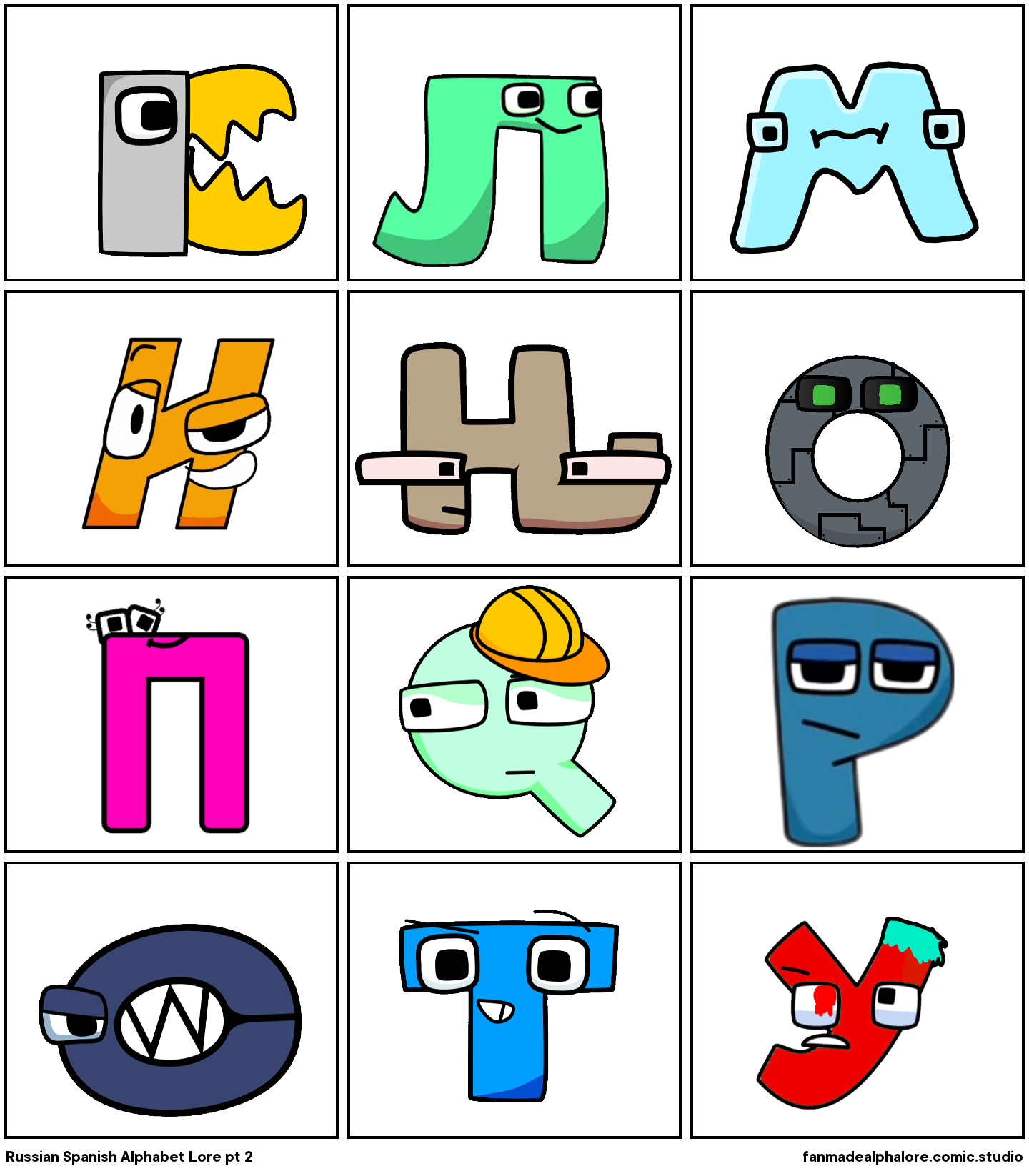 Spanish alphabet lore M. - Comic Studio