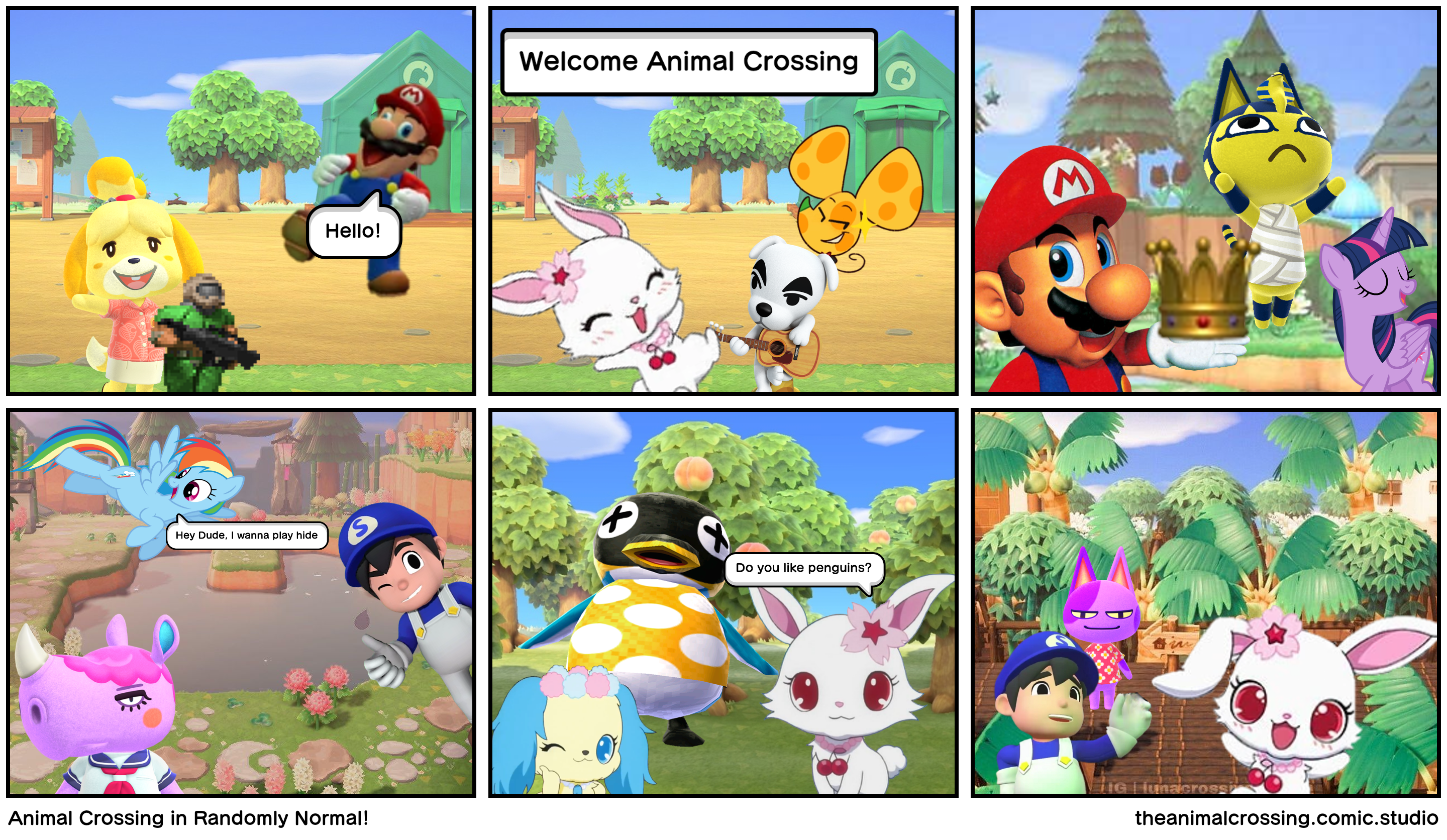 Animal Crossing in Randomly Normal!