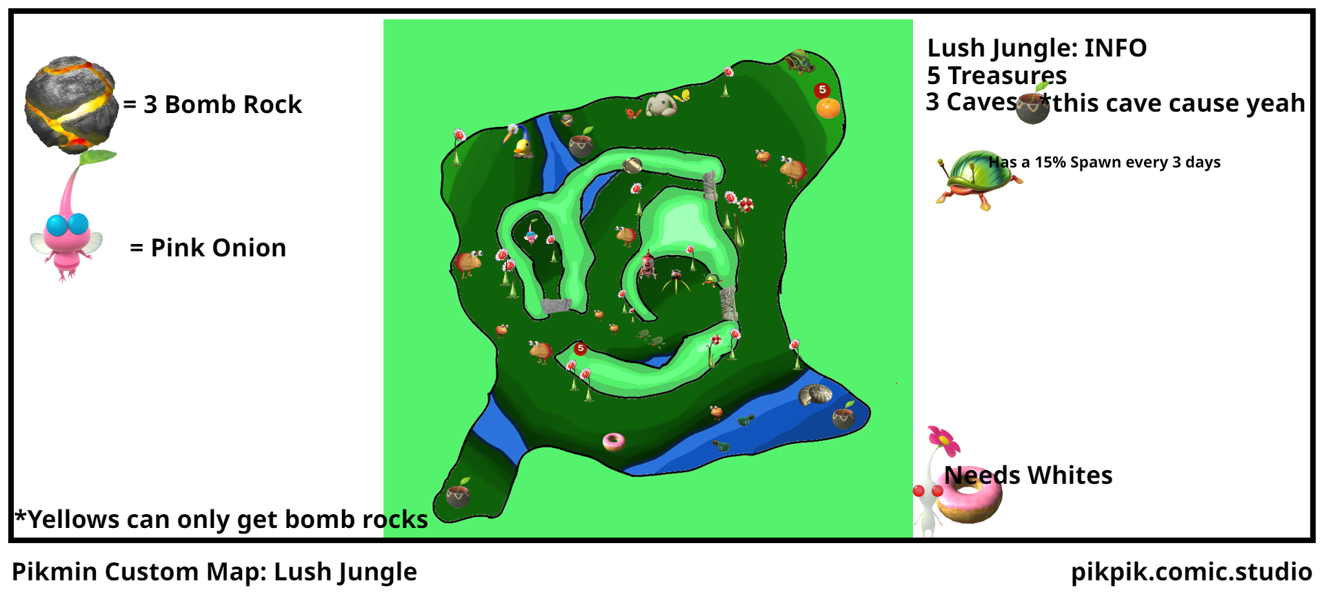 Pikmin Custom Map: Lush Jungle