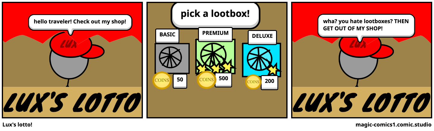 Lux's lotto!
