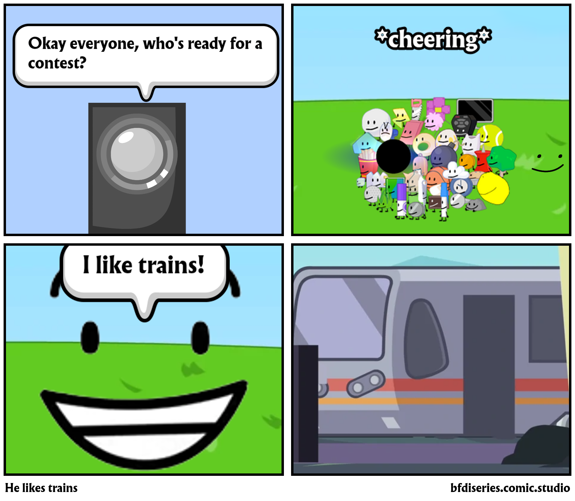 He likes trains