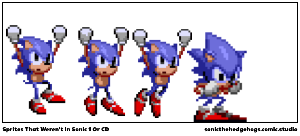 Sprites That Weren't In Sonic 1 Or CD - Comic Studio