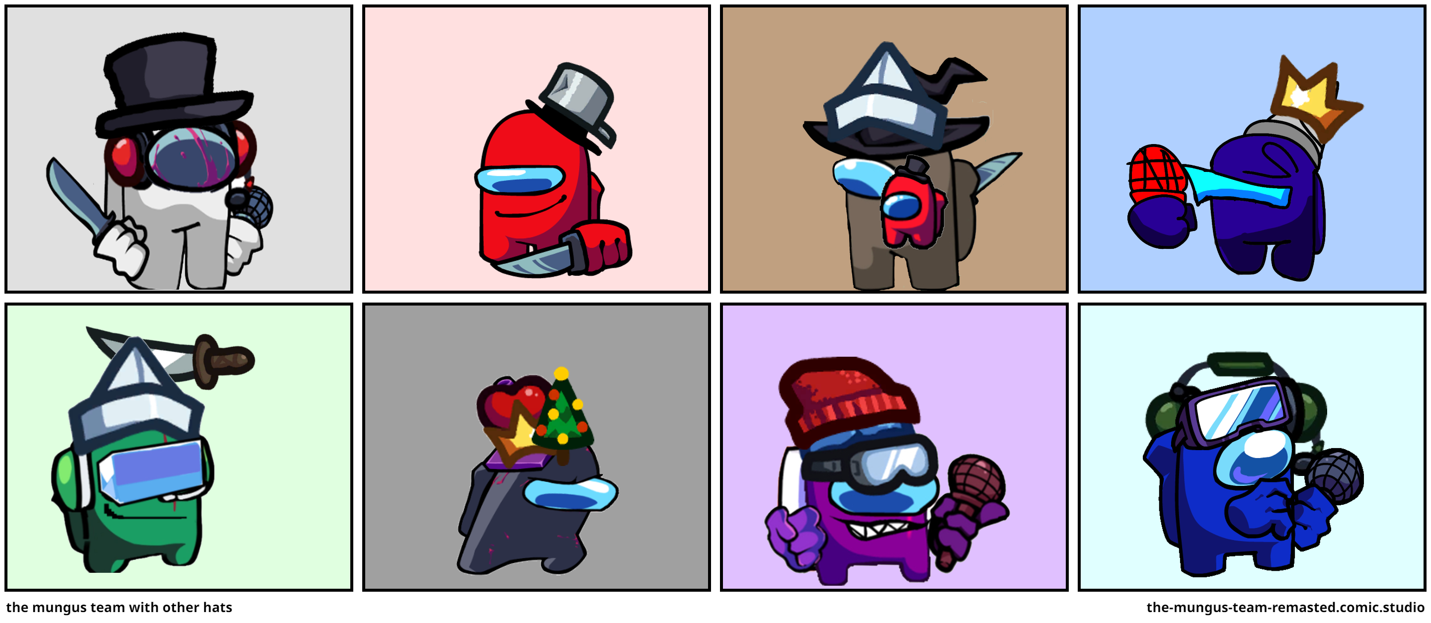 the mungus team with other hats