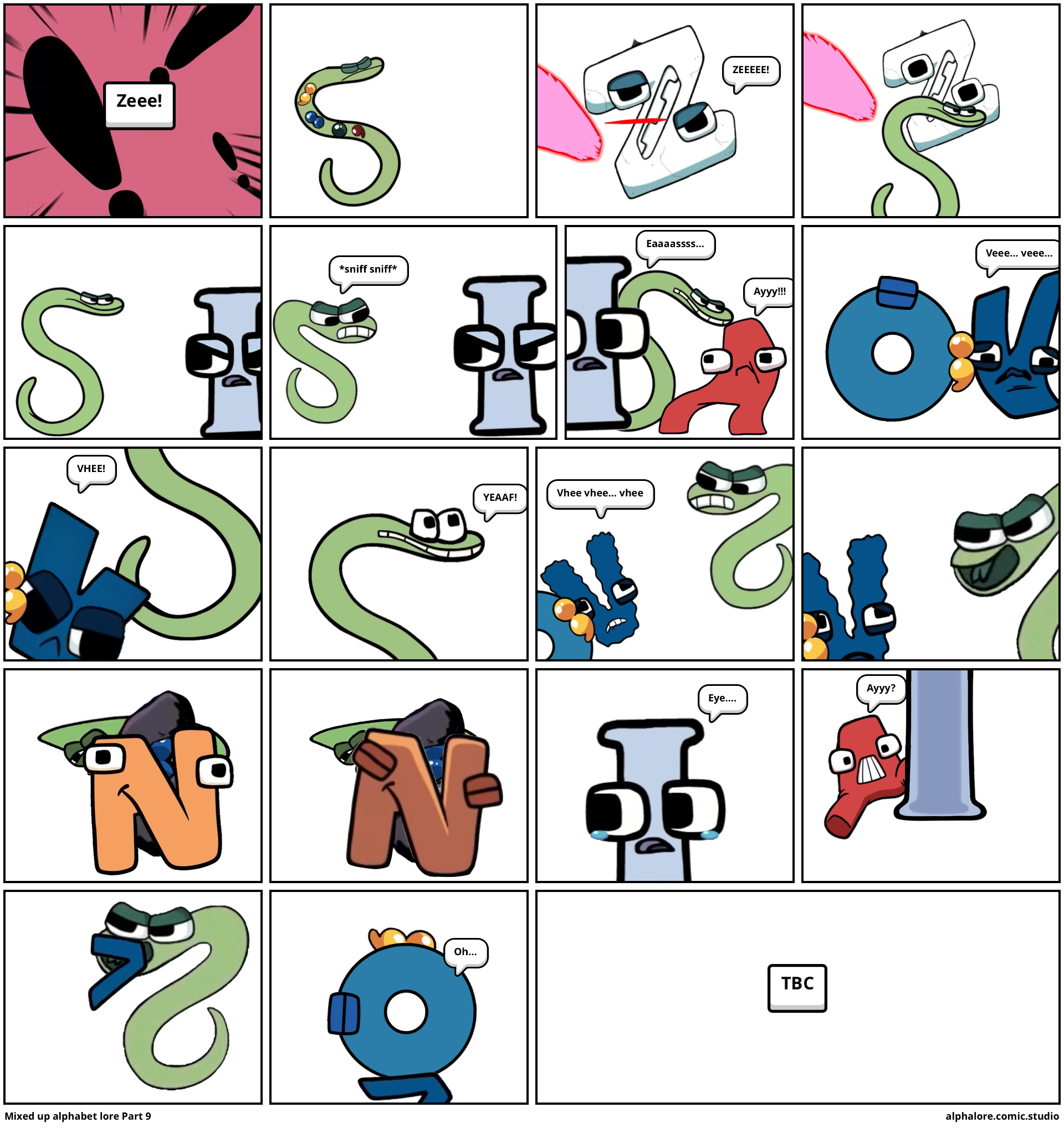 Mixed up alphabet lore Part 9