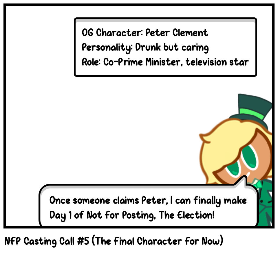 NFP Casting Call #5 (The Final Character For Now)