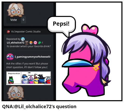 QNA:@Lil_olchalice72's question