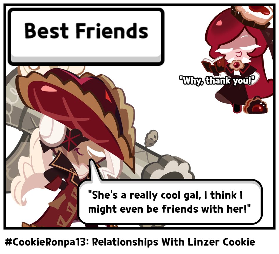 #CookieRonpa13: Relationships With Linzer Cookie