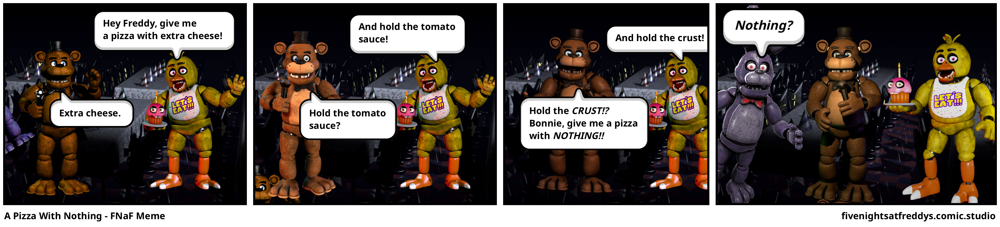 A Pizza With Nothing - FNaF Meme