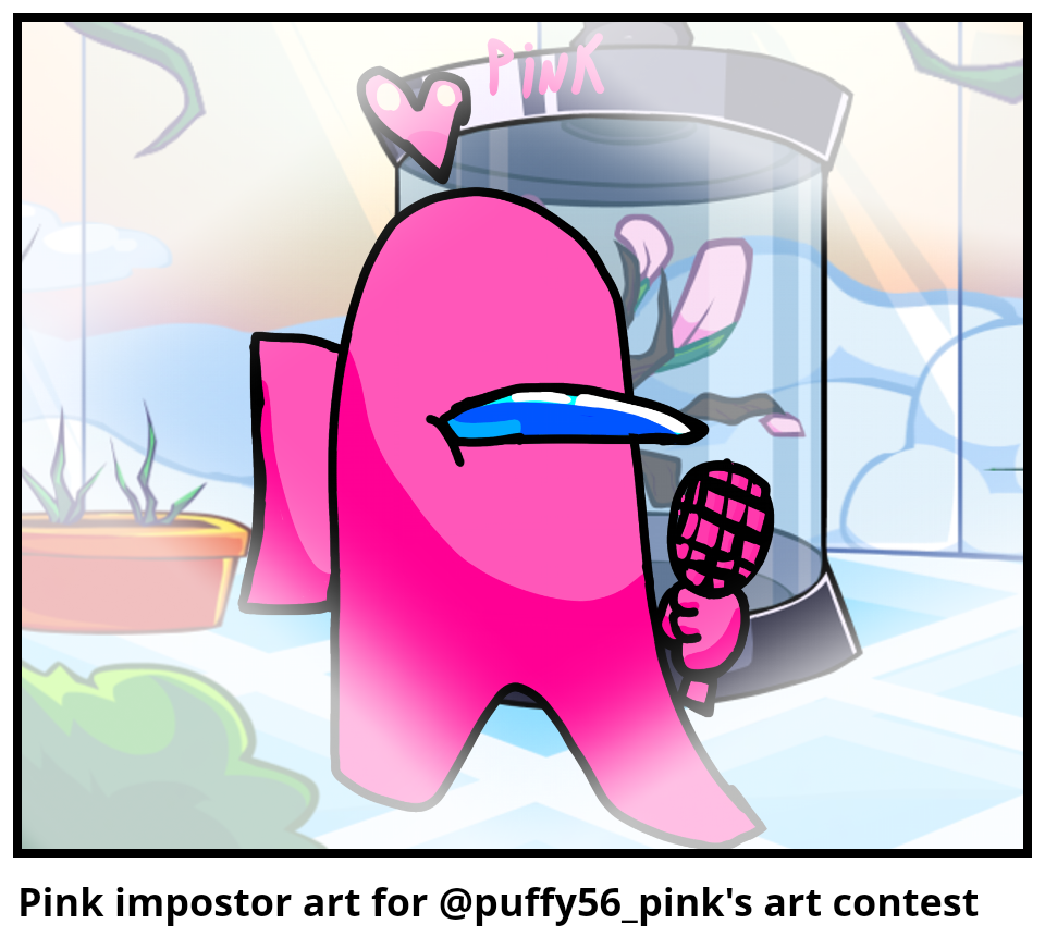 Pink impostor art for @puffy56_pink's art contest