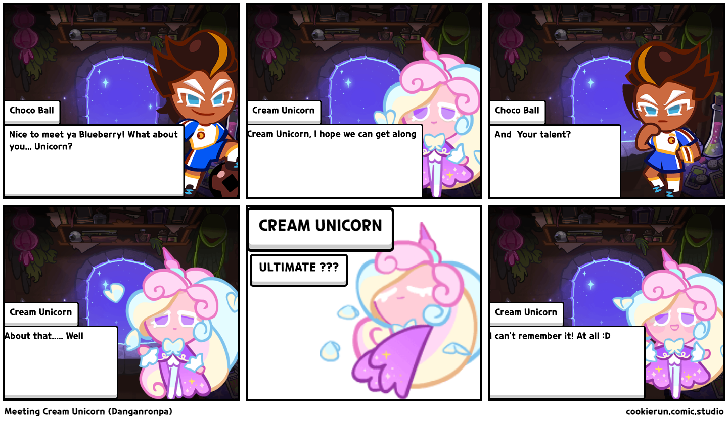 Meeting Cream Unicorn (Danganronpa)