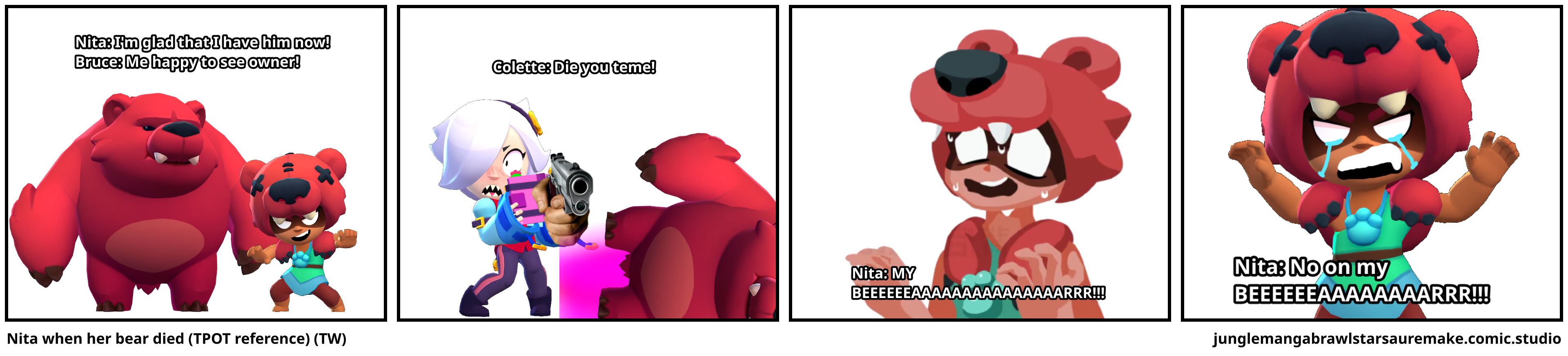 Nita when her bear died (TPOT reference) (TW)