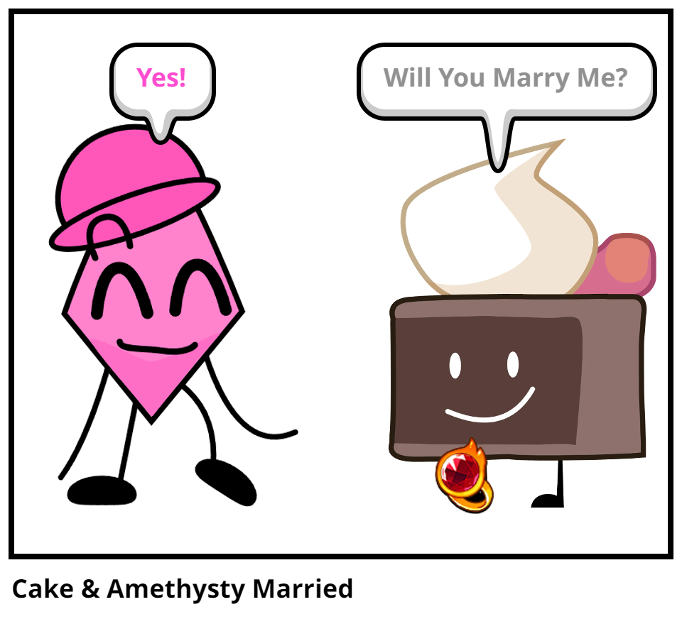 Cake & Amethysty Married