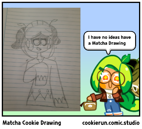 Matcha Cookie Drawing 