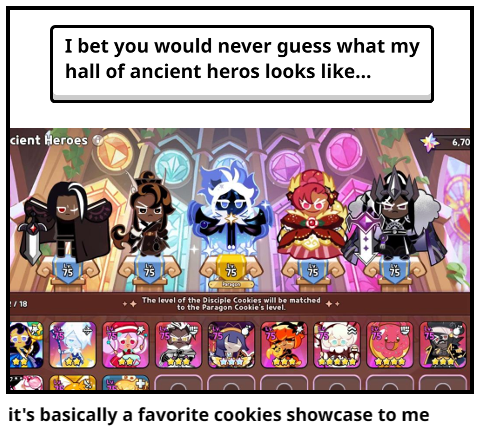 it's basically a favorite cookies showcase to me