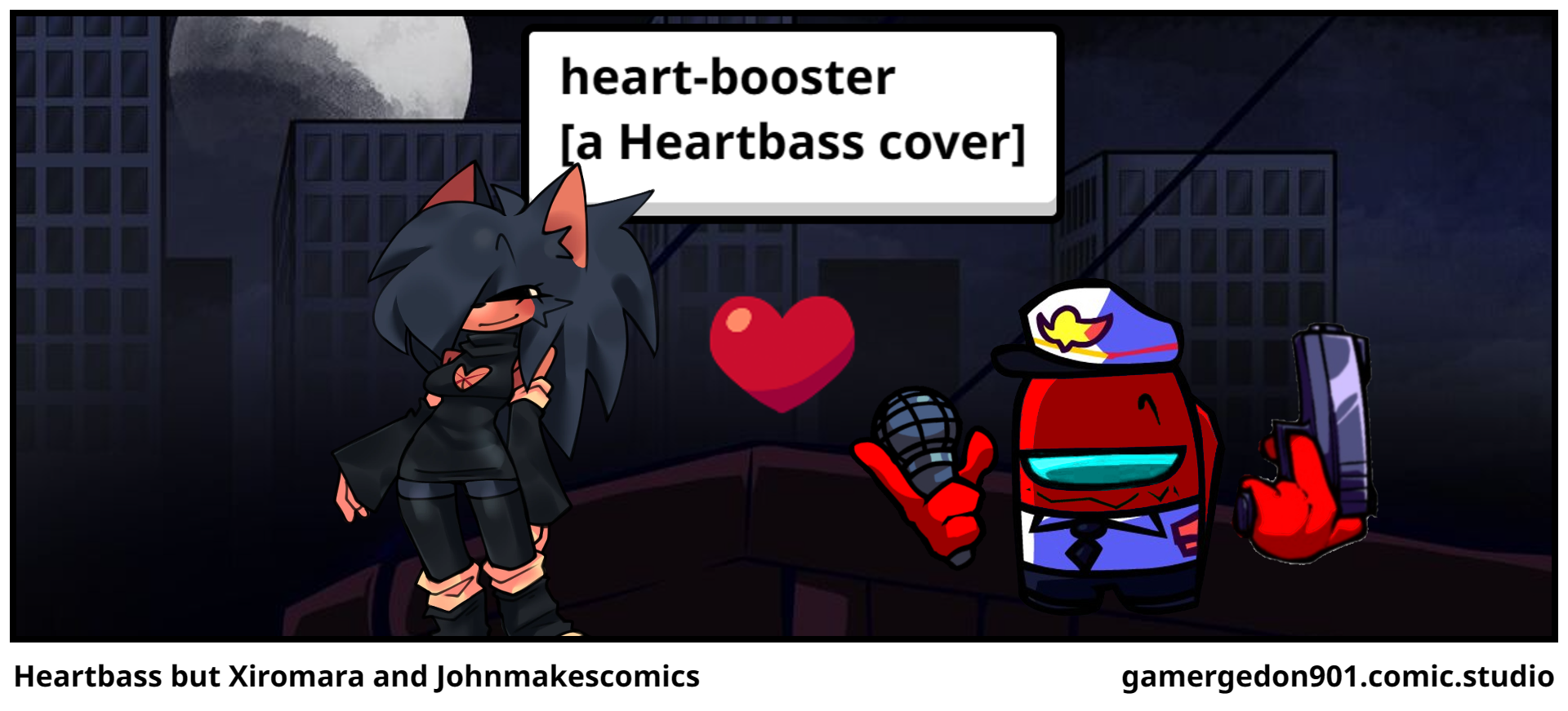 Heartbass but Xiromara and Johnmakescomics