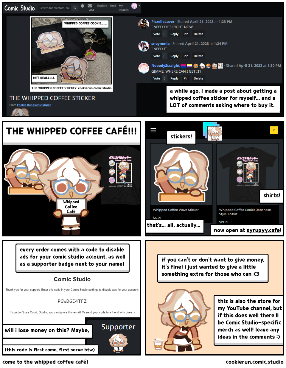 come to the whipped coffee café!