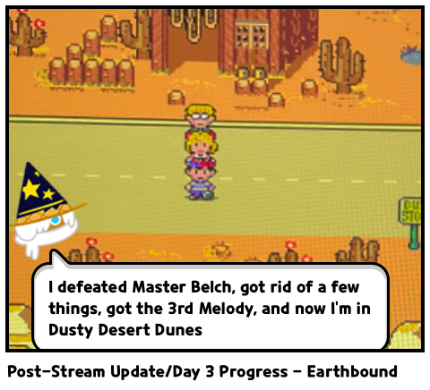 Post-Stream Update/Day 3 Progress - Earthbound