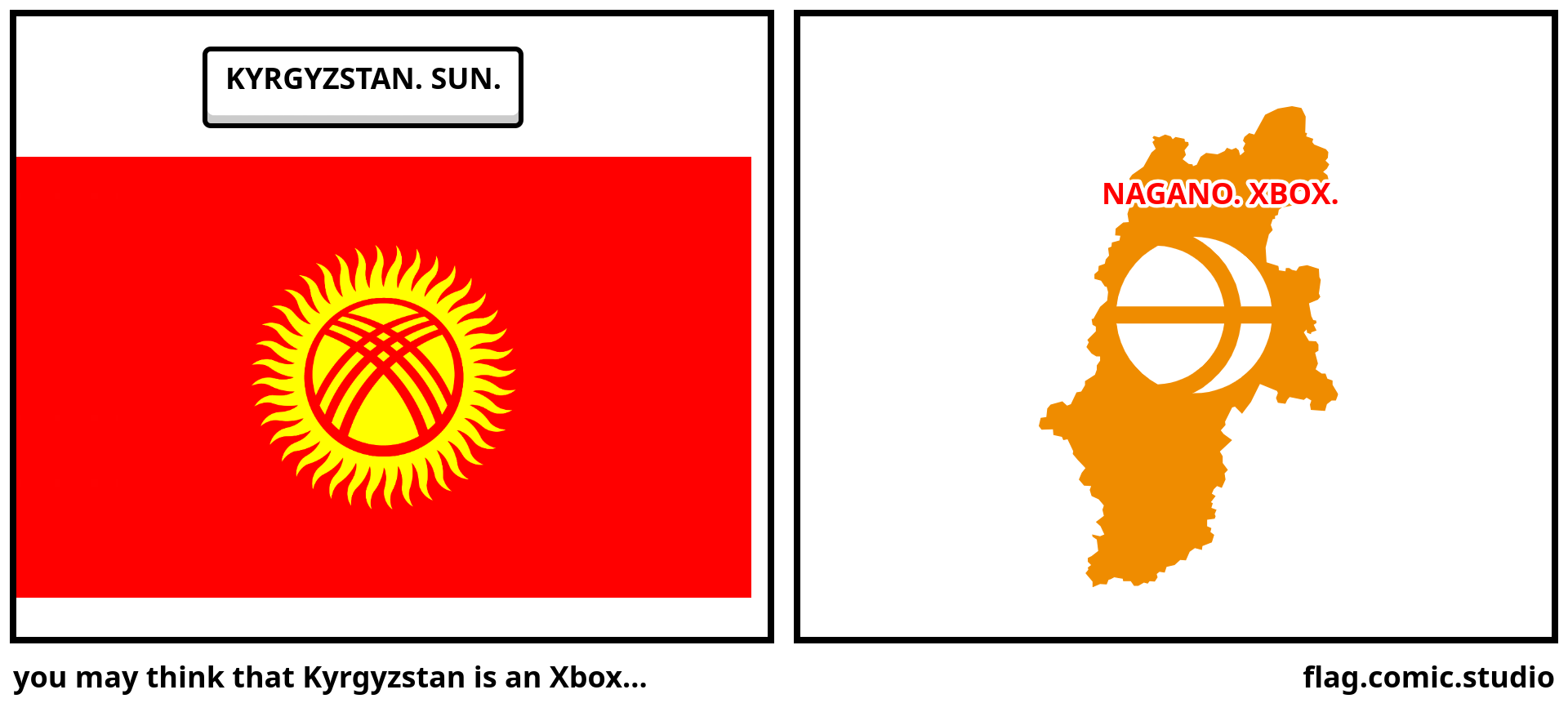 you may think that Kyrgyzstan is an Xbox...