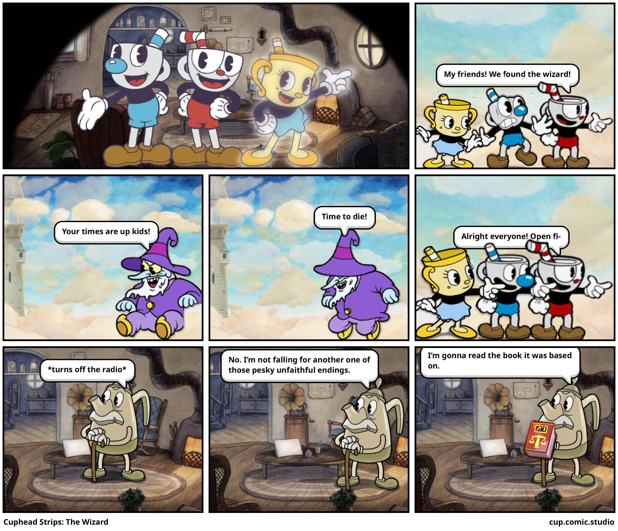 Cuphead Strips: The Wizard