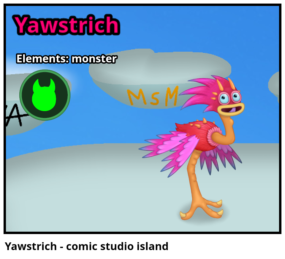 Yawstrich - comic studio island
