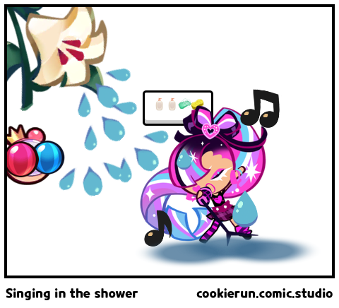 Singing in the shower 