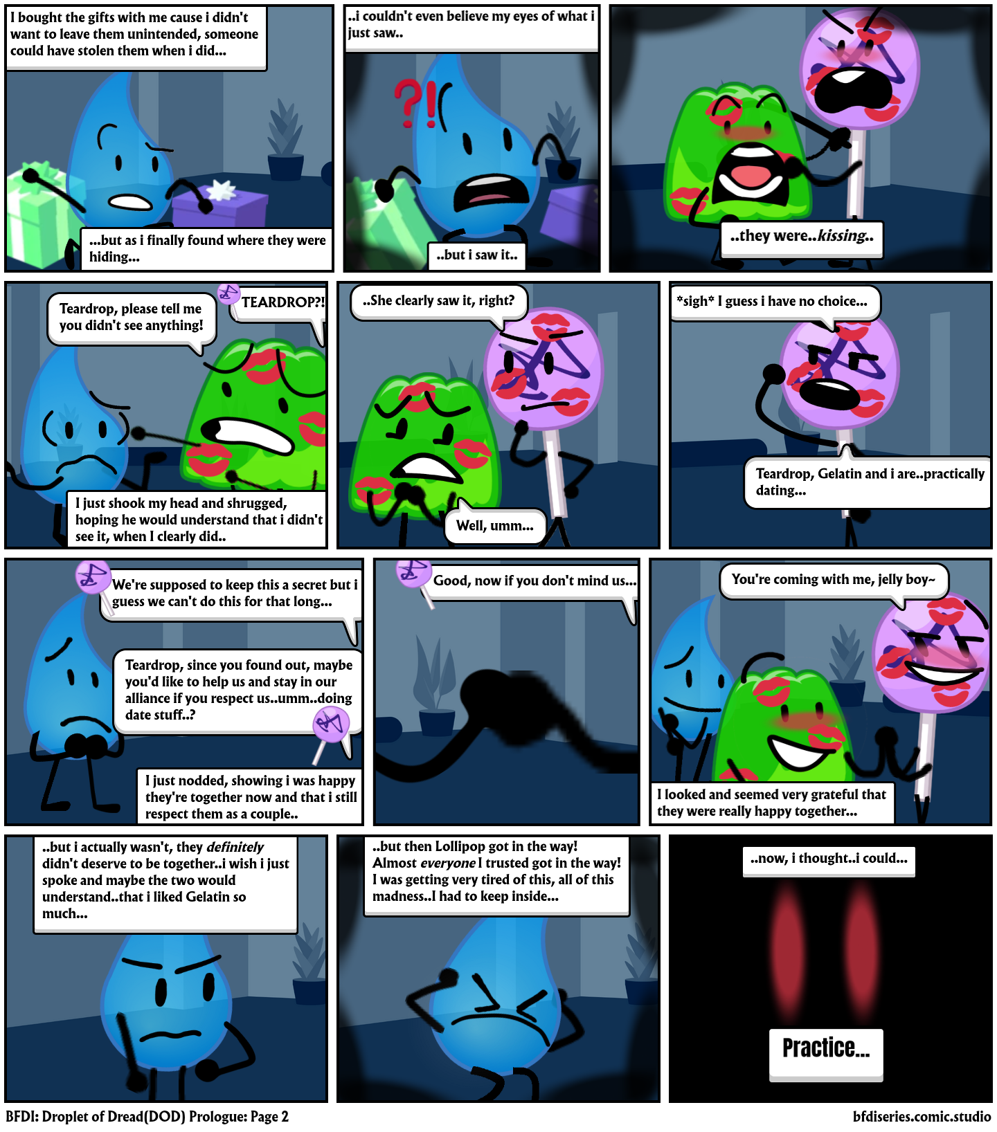 BFDI: Droplet of Dread(DOD) Prologue: Page 2