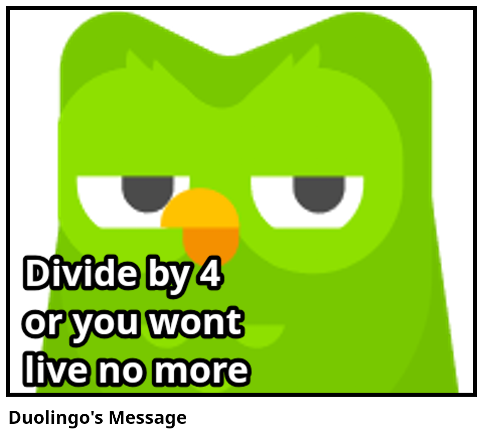 Duolingo's Message