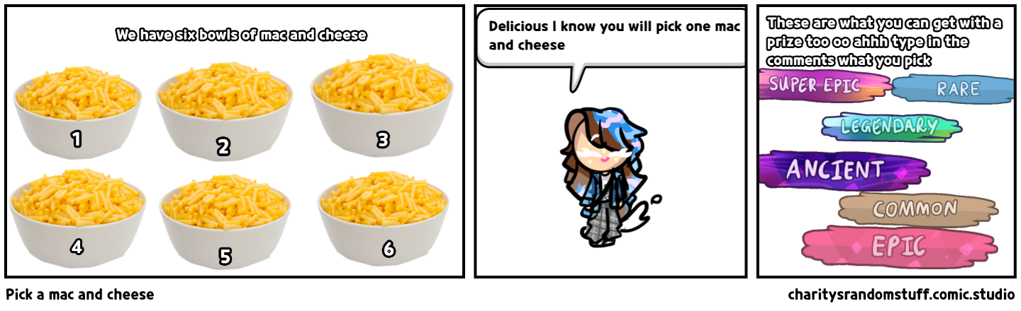 Pick a mac and cheese