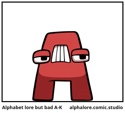 Alphabet lore but bad A-K