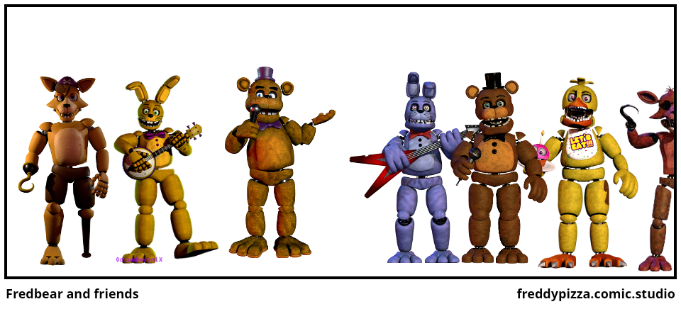 Added fredbear and friends left to rot animatronic - Comic Studio