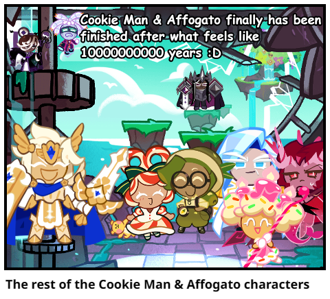 The rest of the Cookie Man & Affogato characters