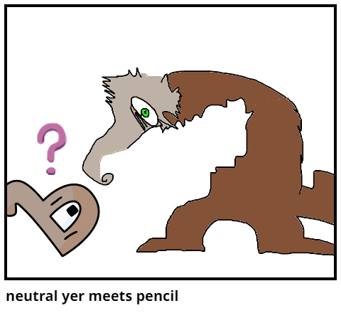 neutral yer meets pencil