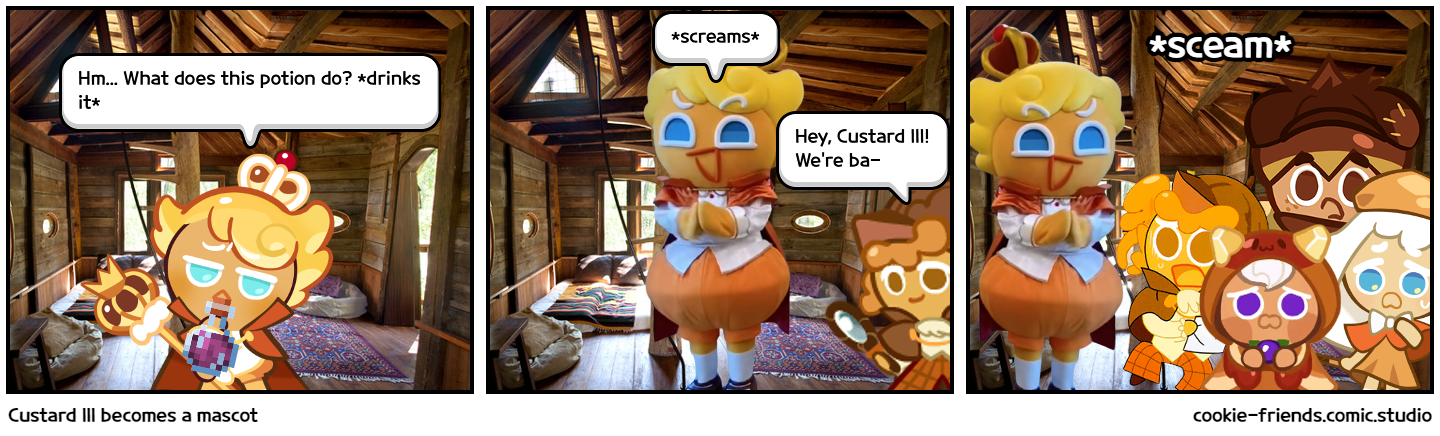 Custard III becomes a mascot