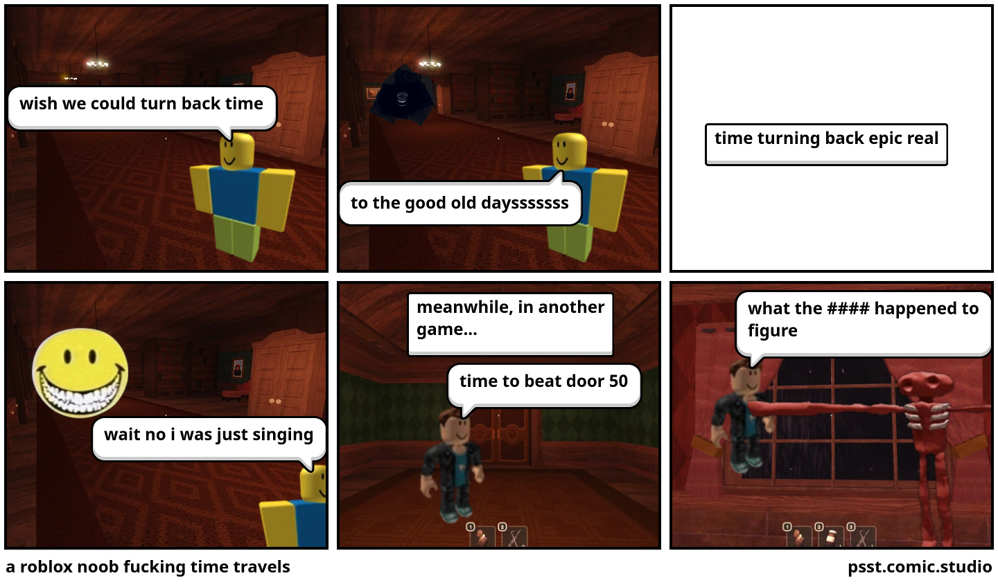 a roblox noob fucking time travels