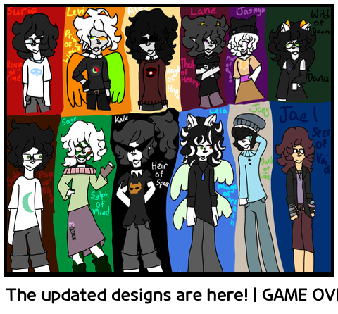 The updated designs are here! | GAME OVER