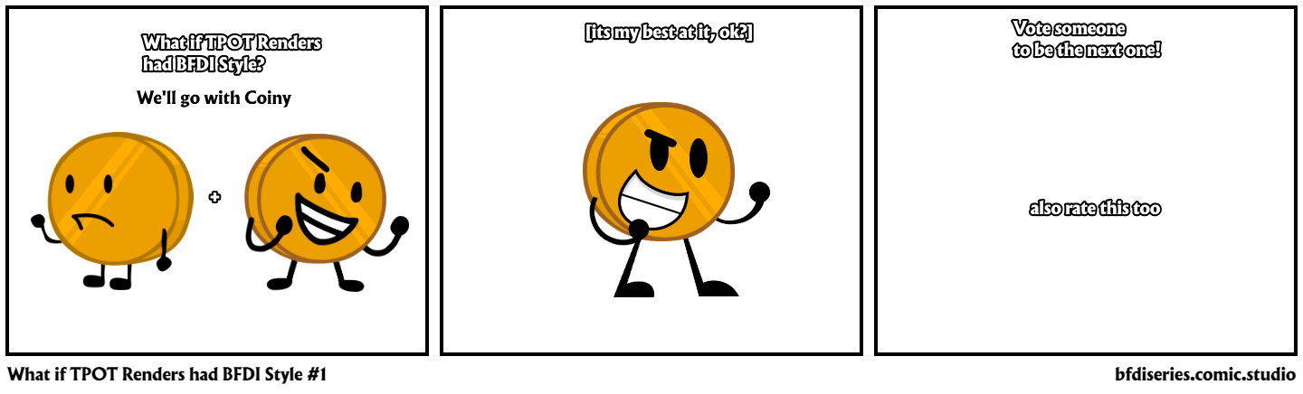 What if TPOT Renders had BFDI Style #1