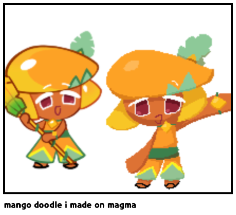 mango doodle i made on magma