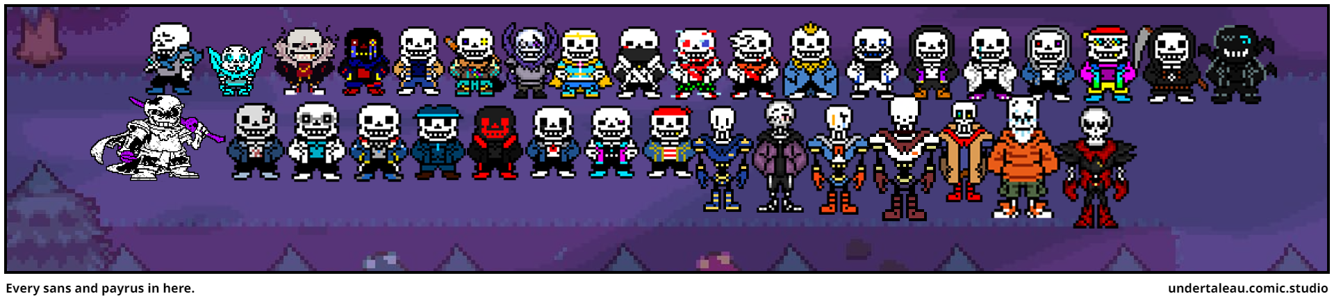 Every sans and payrus in here.
