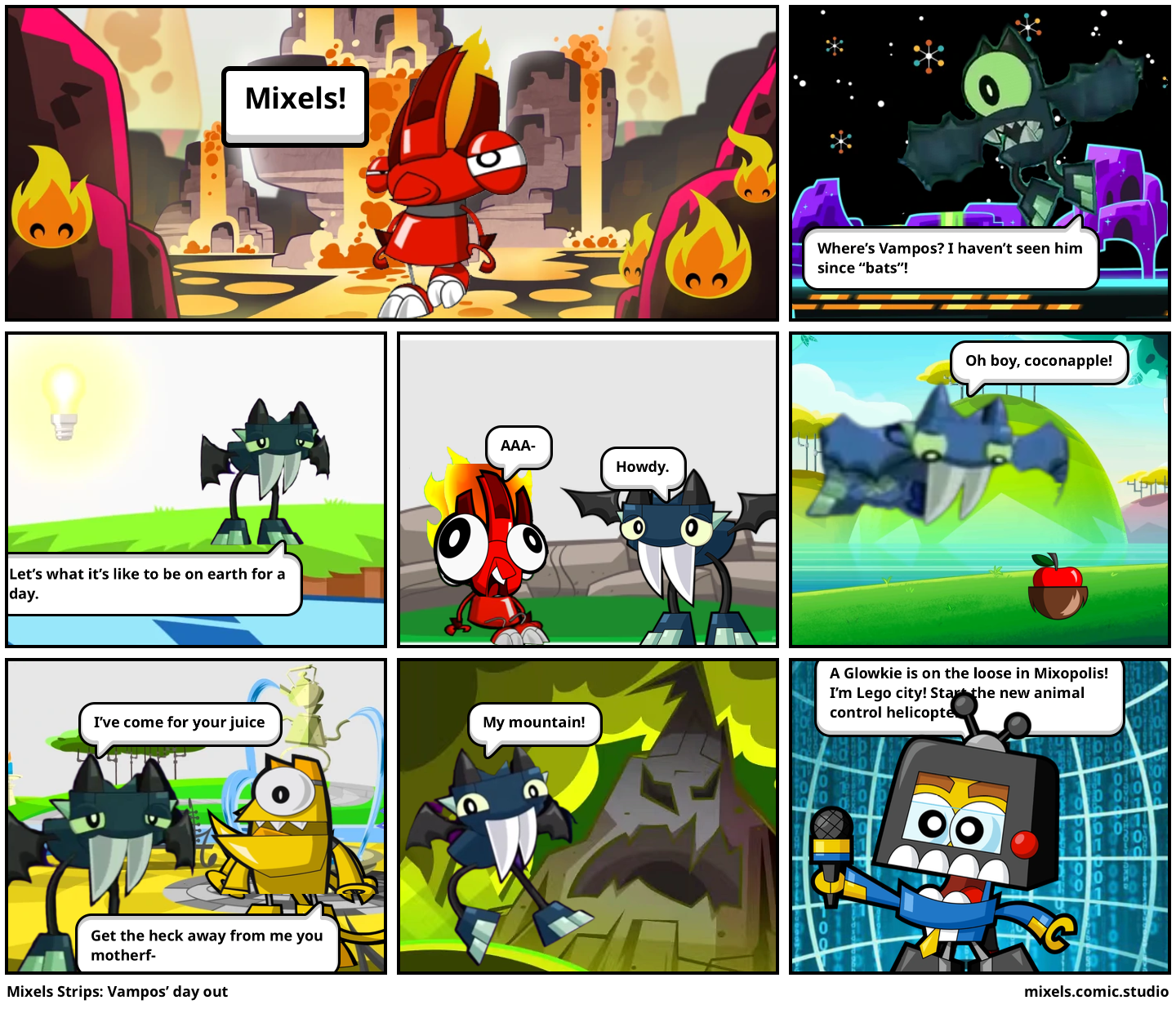 Mixels Strips: Vampos’ day out