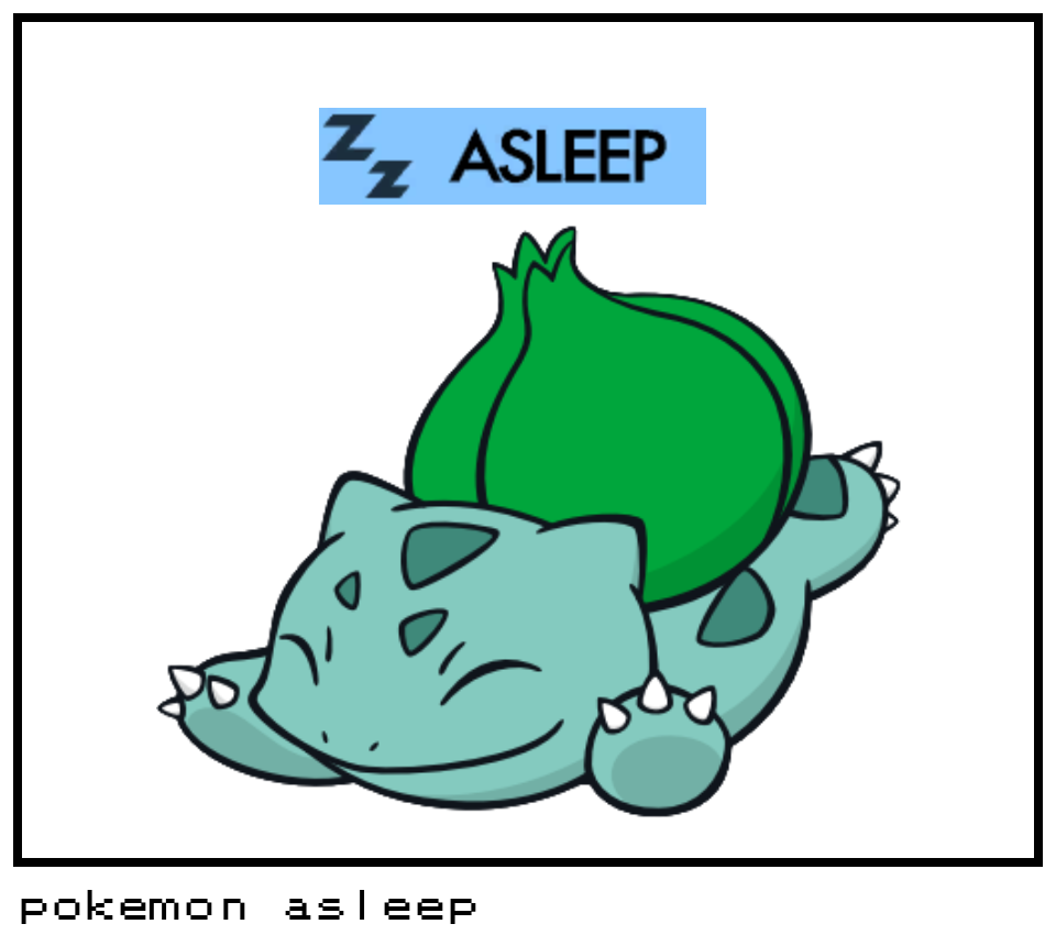 pokemon asleep