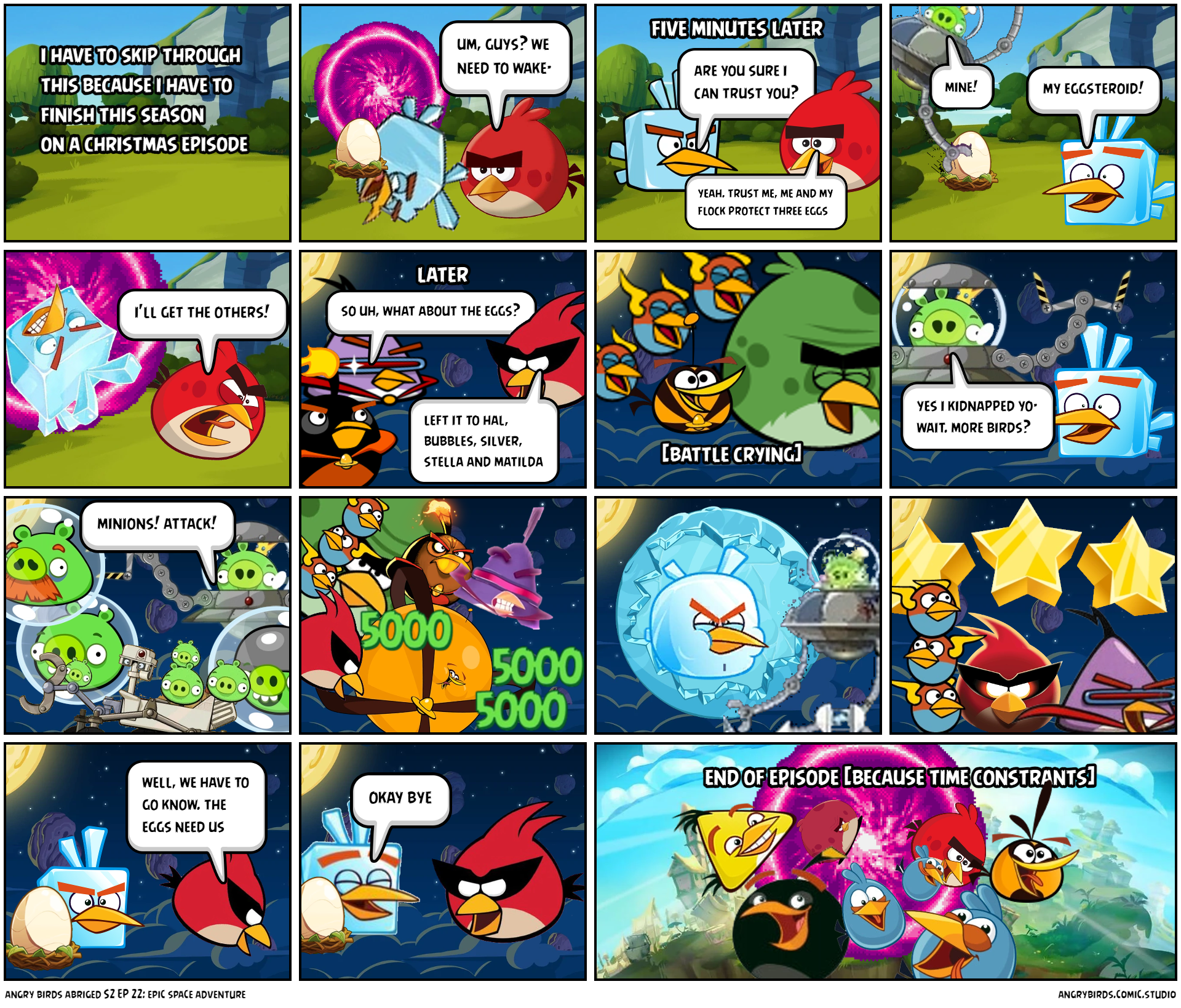 angry birds abriged S2 EP 22: epic space adventure