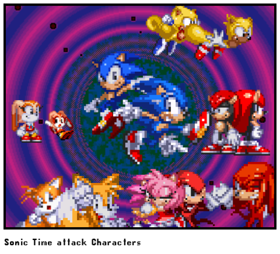 Sonic Time attack Characters