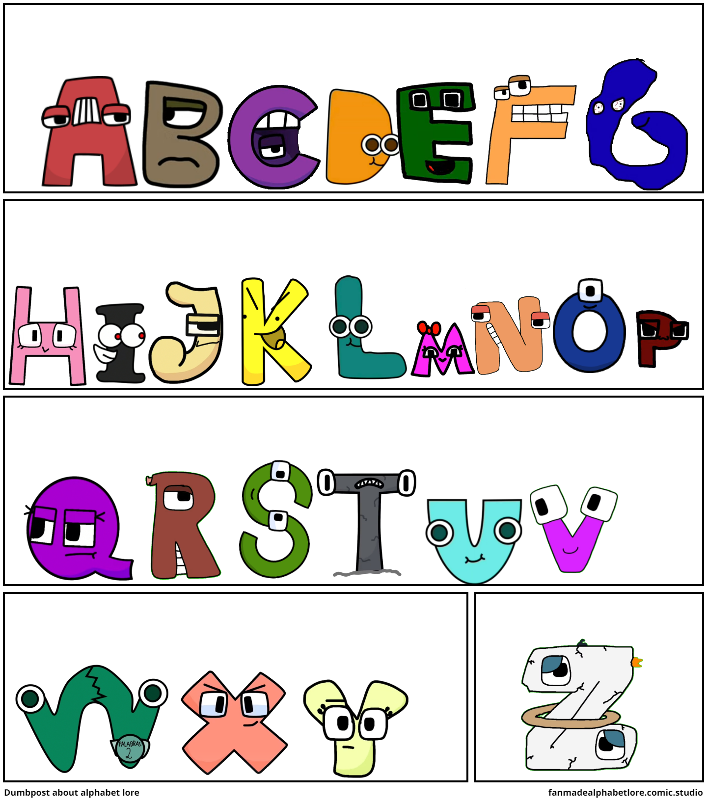 alphabet lore at the comic studio 