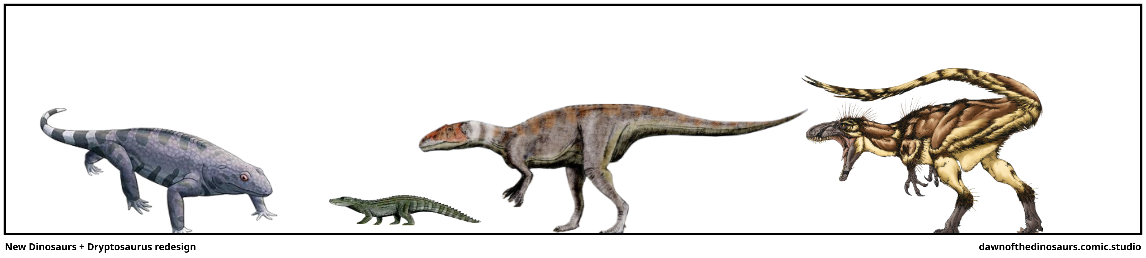 New Dinosaurs + Dryptosaurus redesign