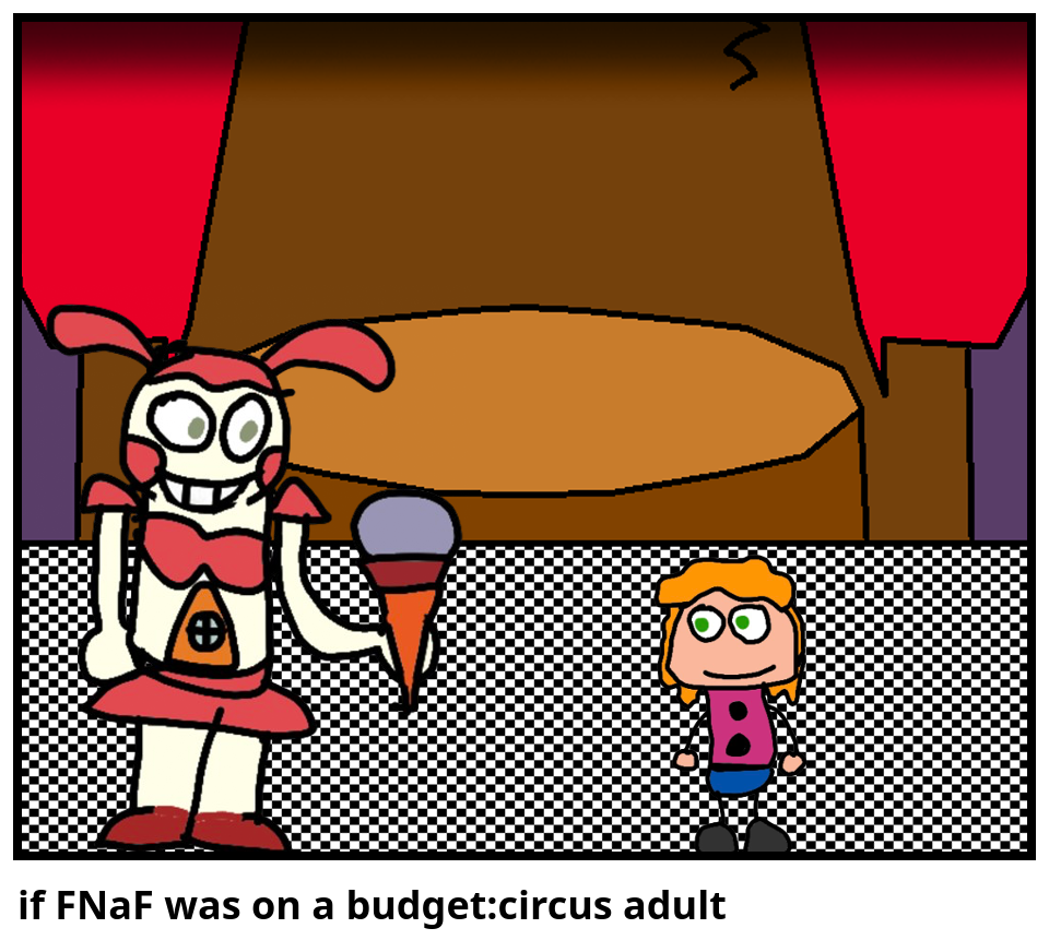 if FNaF was on a budget:circus adult