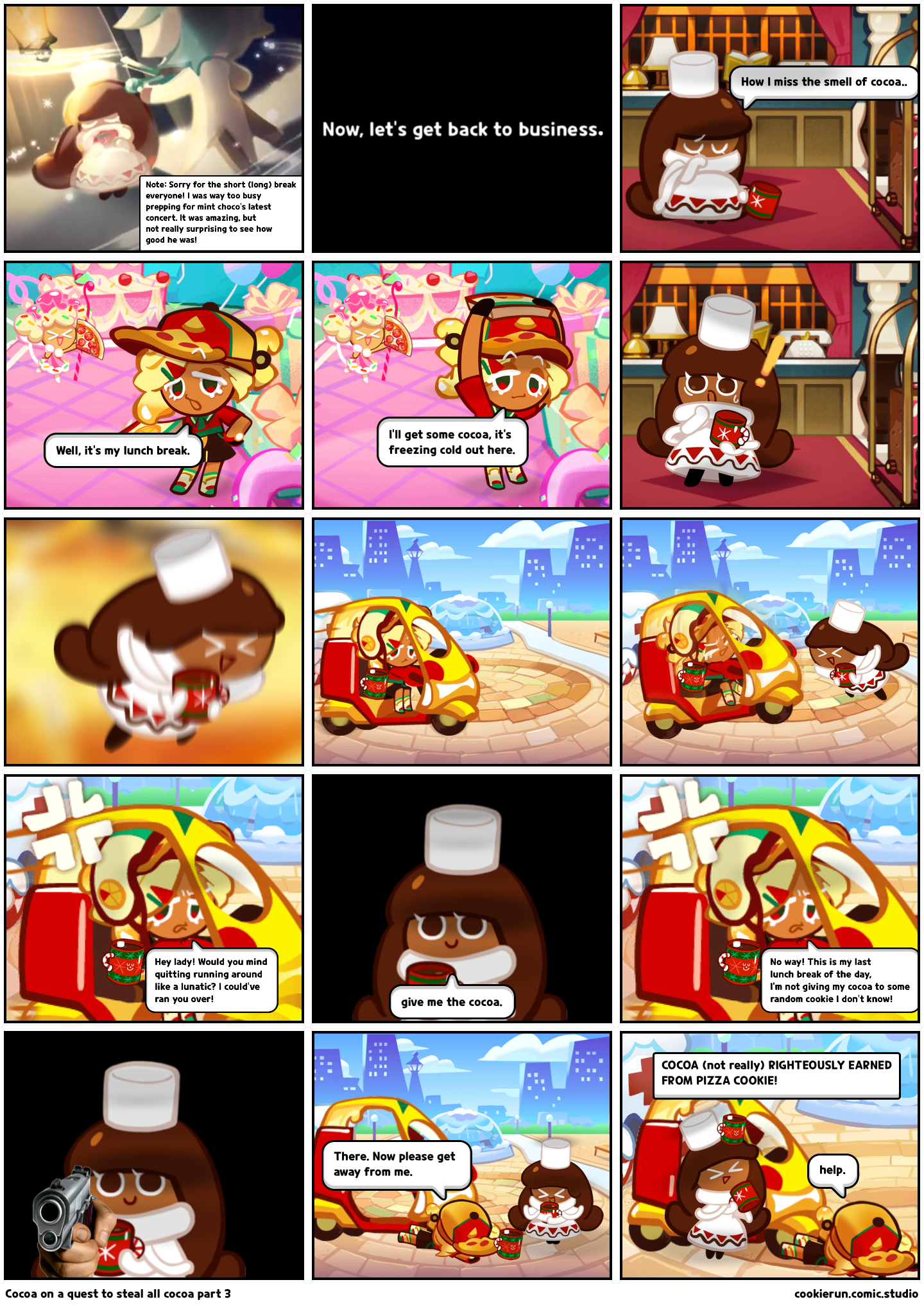Cocoa on a quest to steal all cocoa part 3