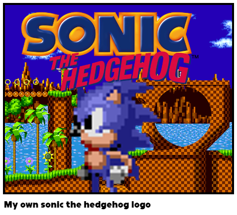 My own sonic the hedgehog logo